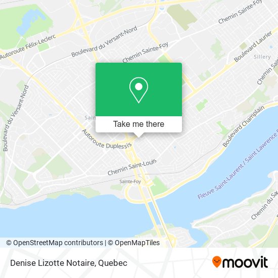 Denise Lizotte Notaire map