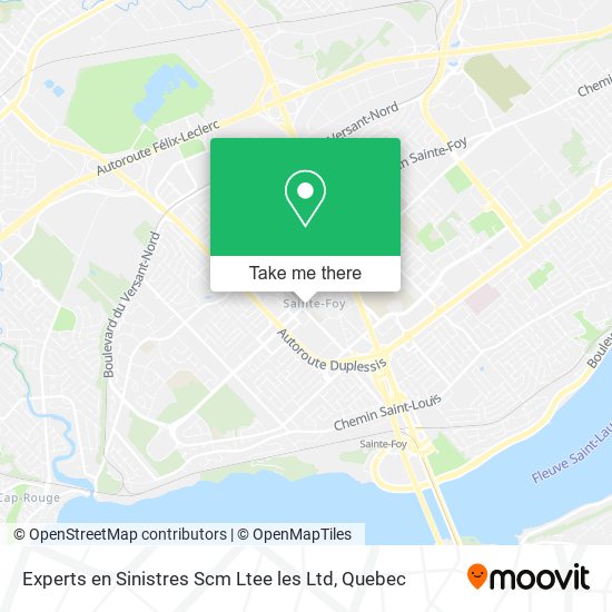 Experts en Sinistres Scm Ltee les Ltd map