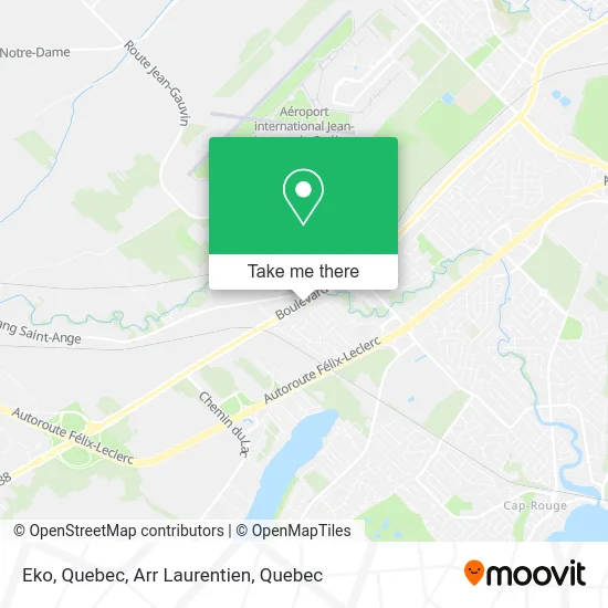 Eko, Quebec, Arr Laurentien map