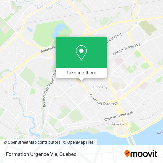 Formation Urgence Vie map