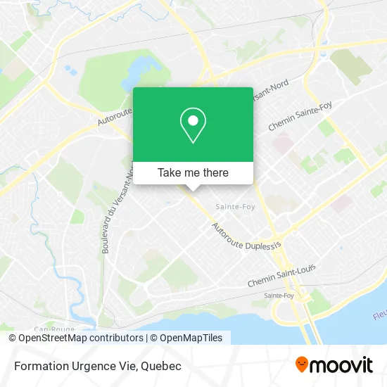 Formation Urgence Vie map