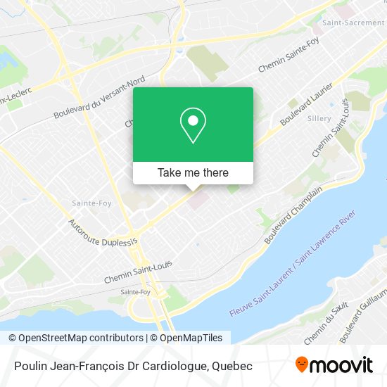 Poulin Jean-François Dr Cardiologue map