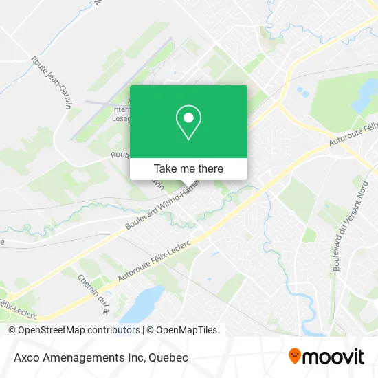 Axco Amenagements Inc map