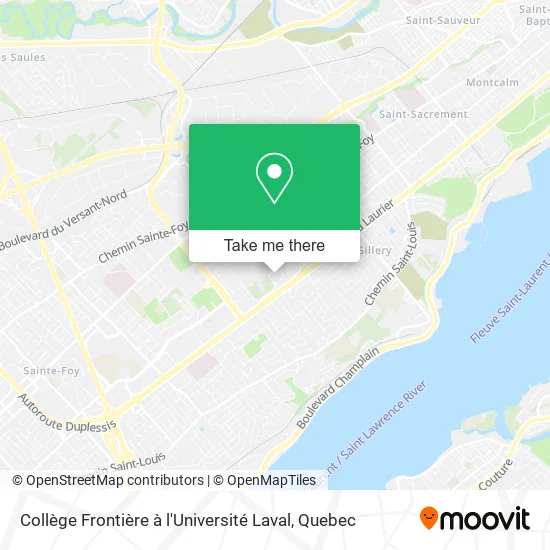 Collège Frontière à l'Université Laval map