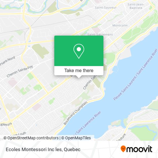 Ecoles Montessori Inc les map