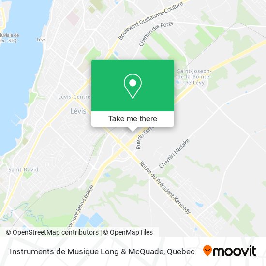 Instruments de Musique Long & McQuade map