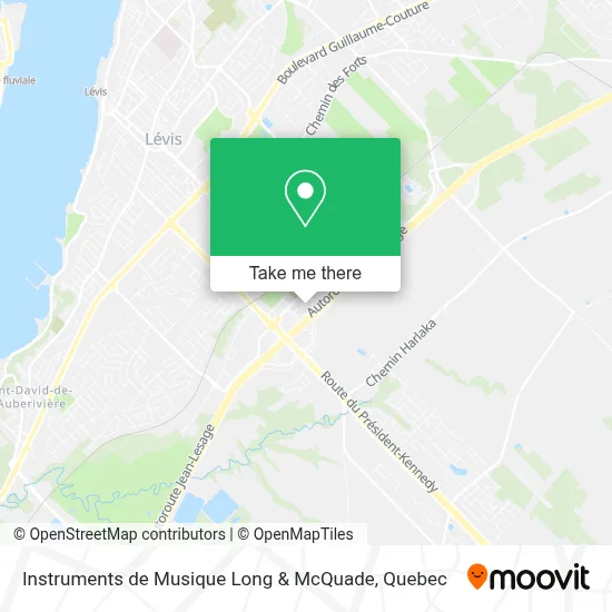 Instruments de Musique Long & McQuade map