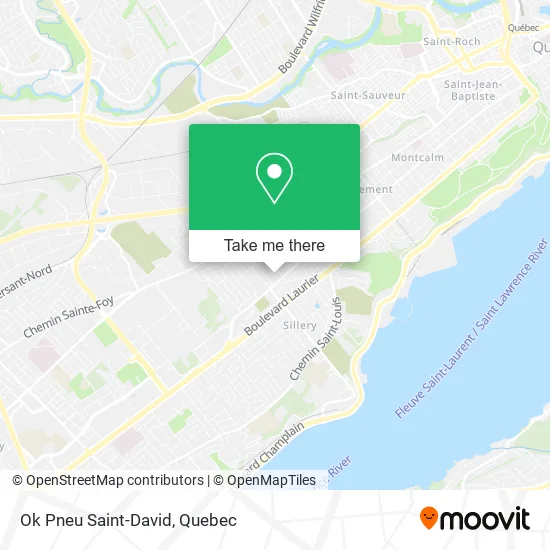 Ok Pneu Saint-David map