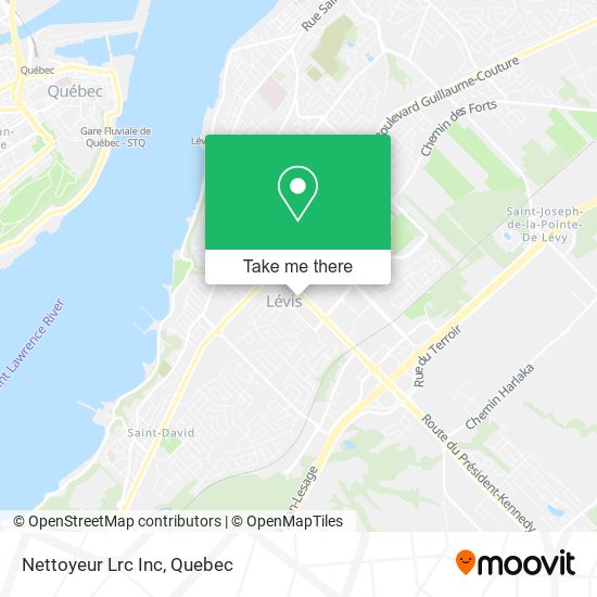 Nettoyeur Lrc Inc map