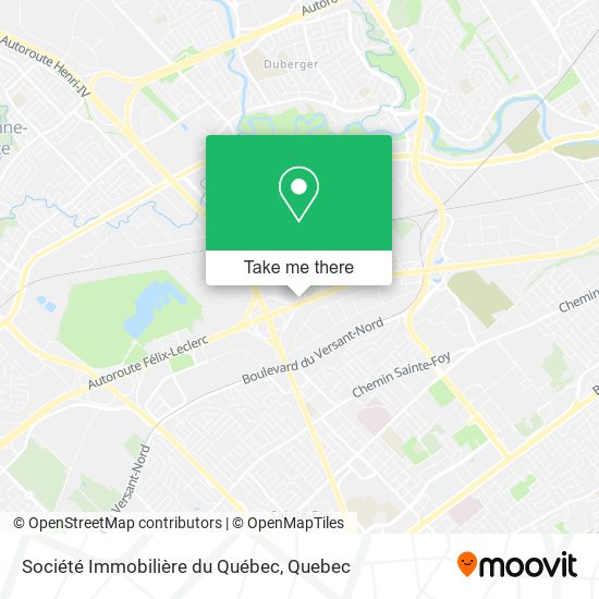 Société Immobilière du Québec map