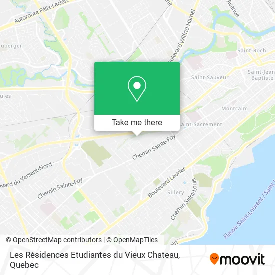 Les Résidences Etudiantes du Vieux Chateau map