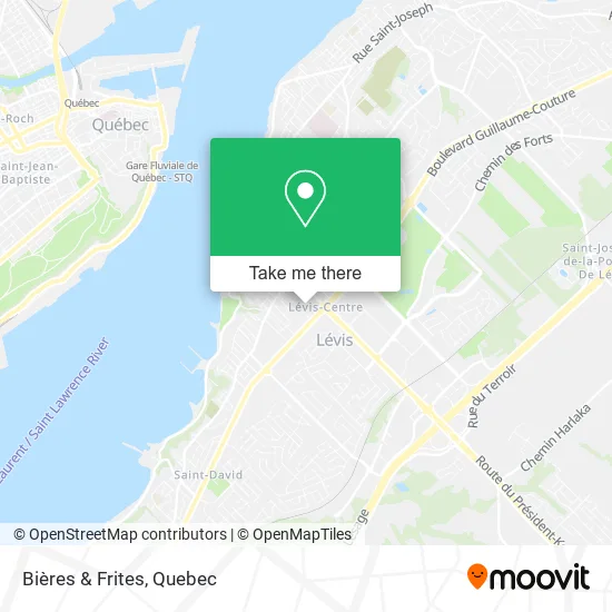 Bières & Frites map