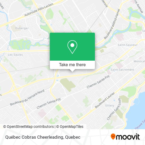 Québec Cobras Cheerleading map