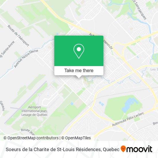 Soeurs de la Charite de St-Louis Résidences map
