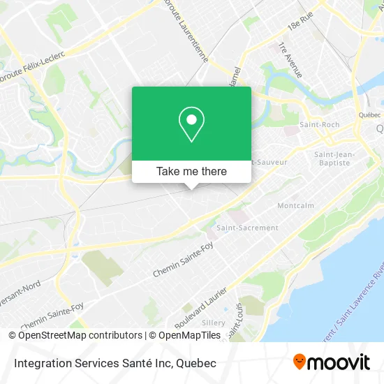 Integration Services Santé Inc map