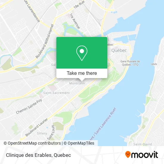 Clinique des Erables map