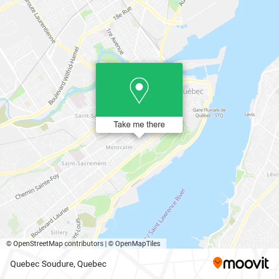 Quebec Soudure map