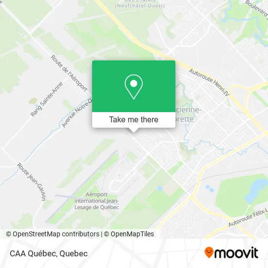 CAA Québec map