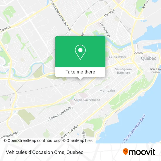 Vehicules d'Occasion Cms map