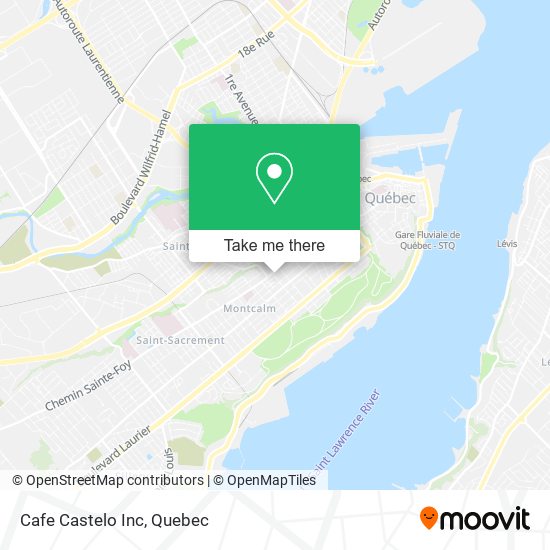 Cafe Castelo Inc map