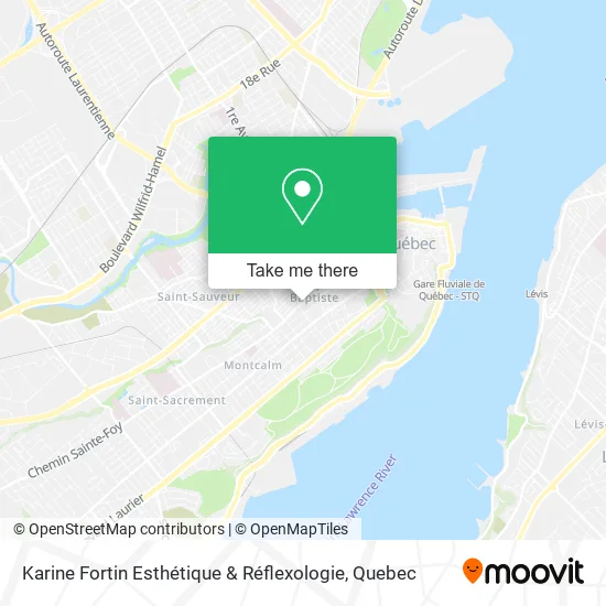 Karine Fortin Esthétique & Réflexologie map