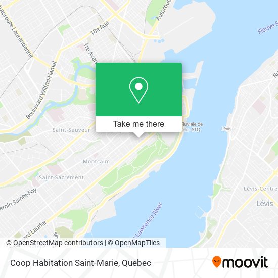 Coop Habitation Saint-Marie map