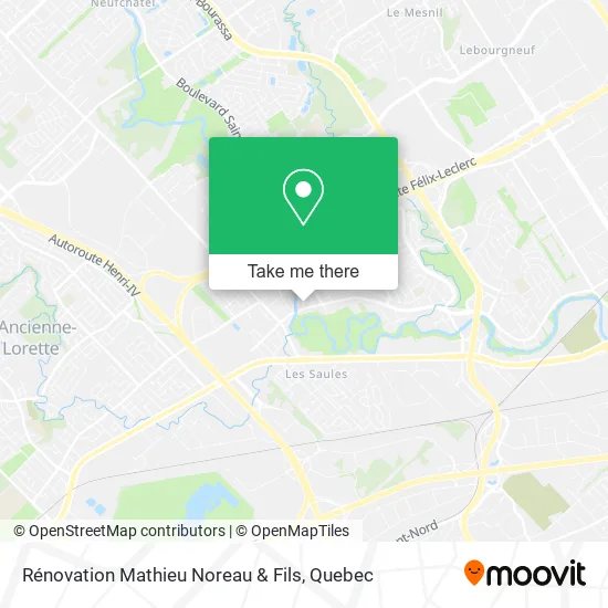 Rénovation Mathieu Noreau & Fils map
