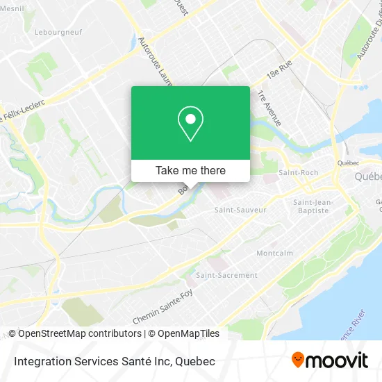 Integration Services Santé Inc map
