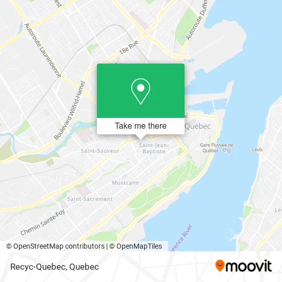 Recyc-Quebec map