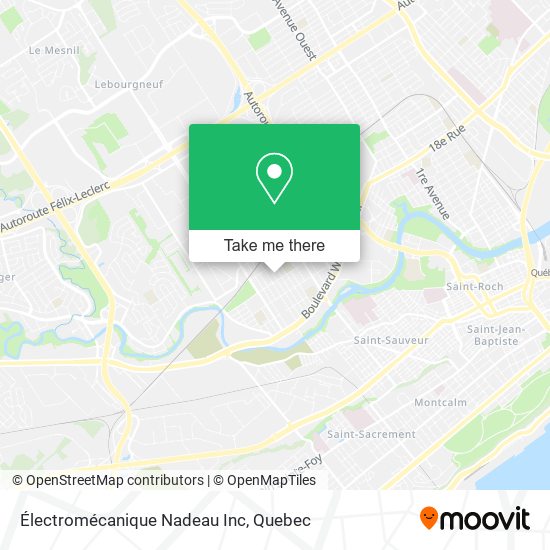 Électromécanique Nadeau Inc map