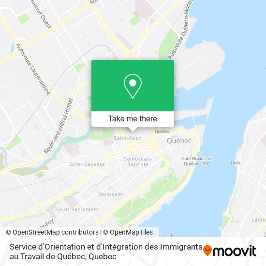 Service d'Orientation et d'Intégration des Immigrants au Travail de Québec map