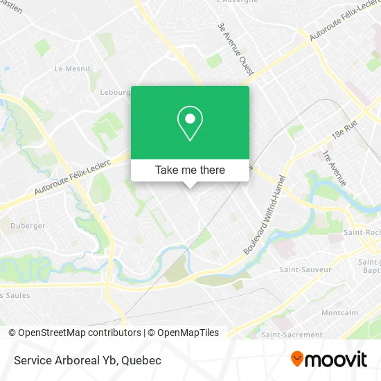 Service Arboreal Yb map