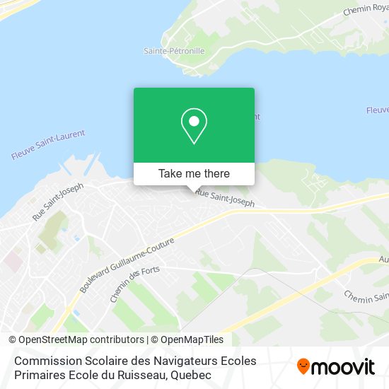 Commission Scolaire des Navigateurs Ecoles Primaires Ecole du Ruisseau map