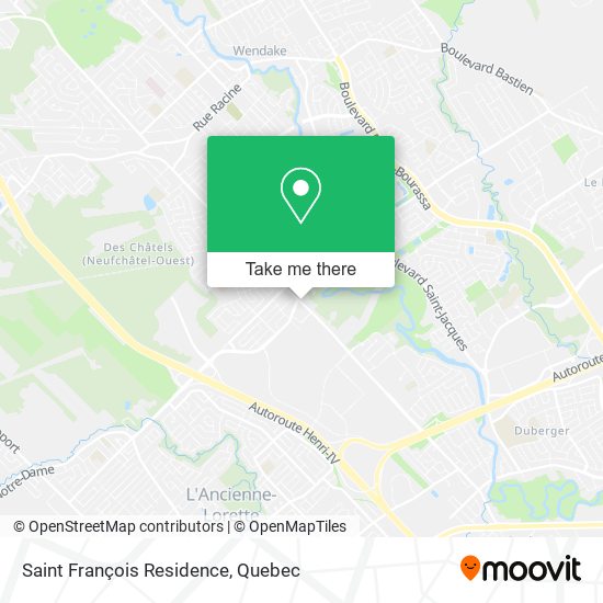 Saint François Residence map