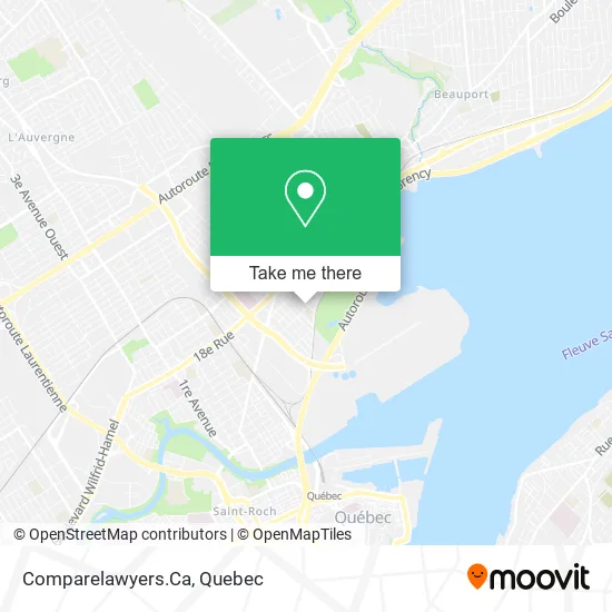 Comparelawyers.Ca map