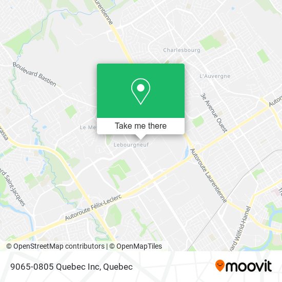 9065-0805 Quebec Inc map