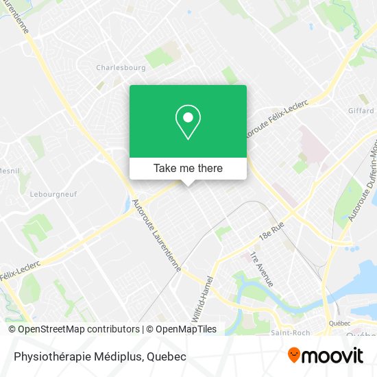 Physiothérapie Médiplus map