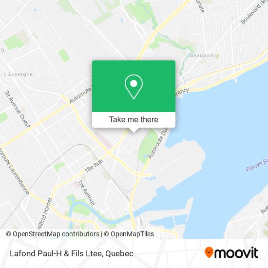 Lafond Paul-H & Fils Ltee map