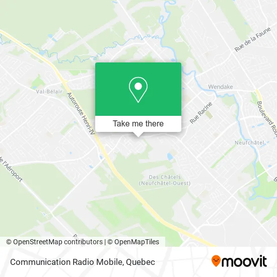 Communication Radio Mobile map
