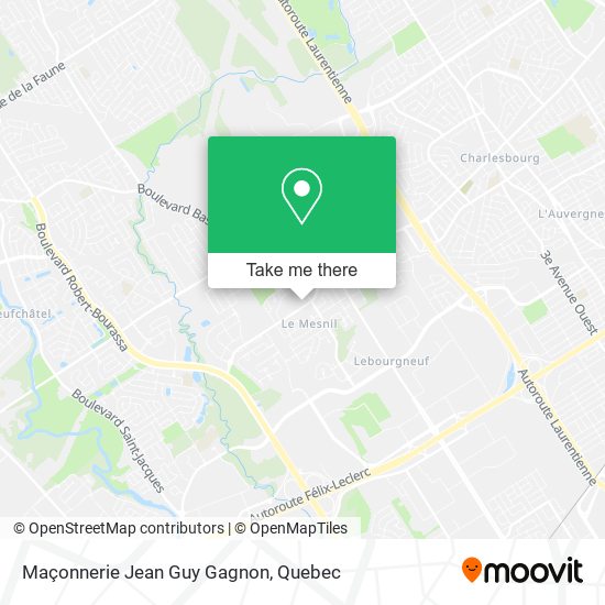 Maçonnerie Jean Guy Gagnon map