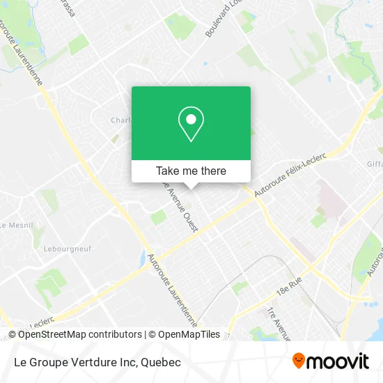 Le Groupe Vertdure Inc map