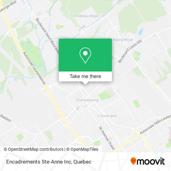 Encadrements Ste-Anne Inc map