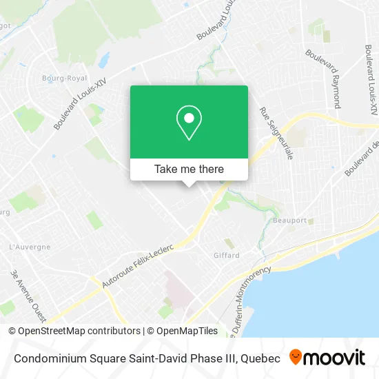 Condominium Square Saint-David Phase III map