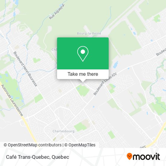 Café Trans-Quebec map