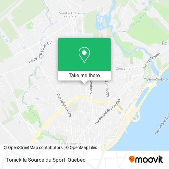 Tonick la Source du Sport map