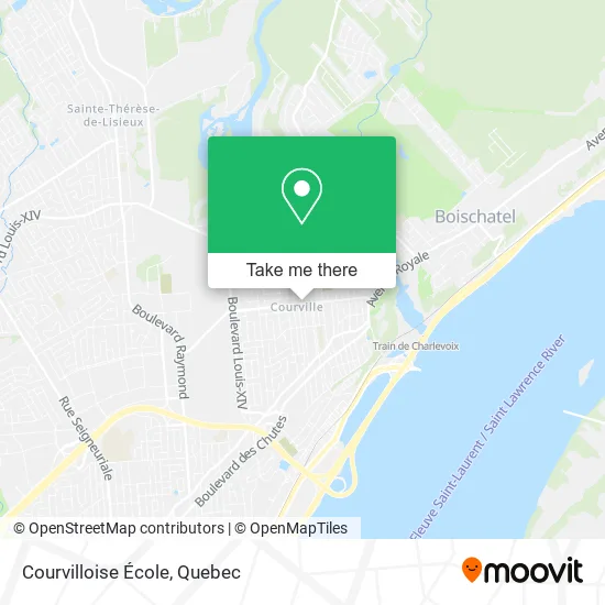 Courvilloise École map