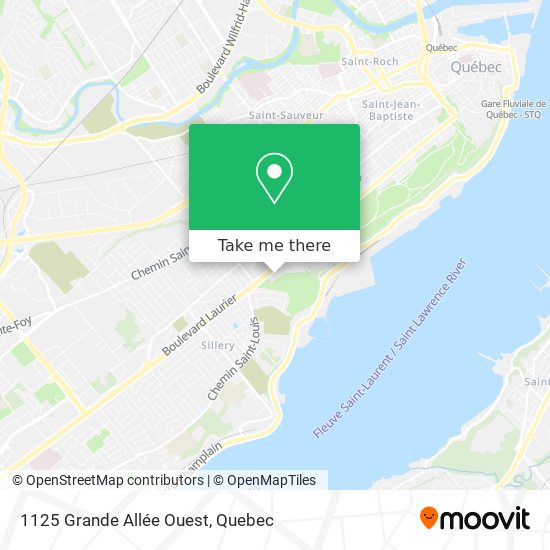 1125 Grande Allée Ouest map