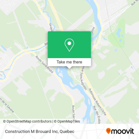 Construction M Brouard Inc map