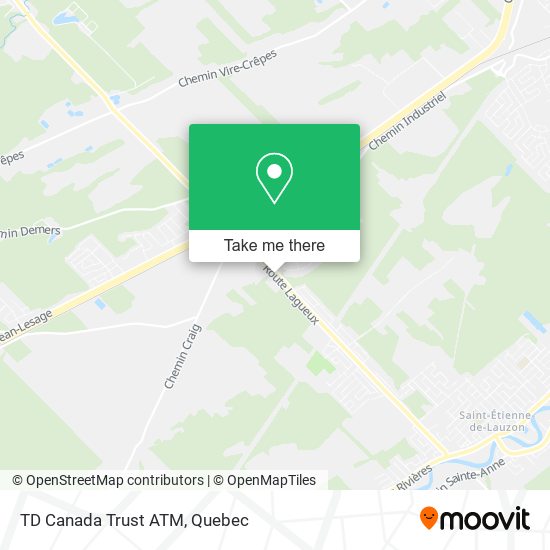 TD Canada Trust ATM map