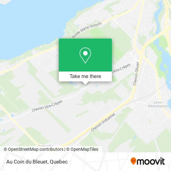 Au Coin du Bleuet map